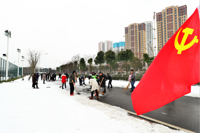 一場雪，體育中心美得不要不要的 但最美的風(fēng)景還是他們(圖7)
