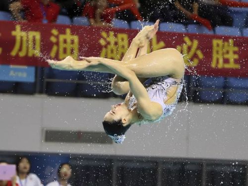 “水上芭蕾”究竟有多美？全國花樣游泳錦標賽武漢“綻放”（附精美圖集）(圖10)