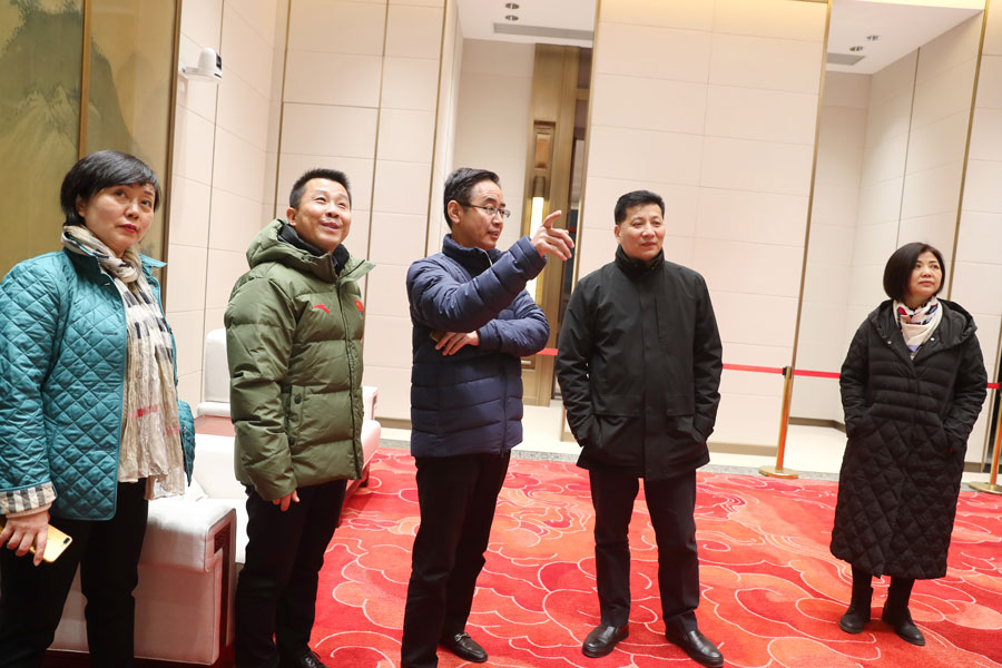 劉誓?？疾煳錆h體育中心 要求加強(qiáng)場館賽后利用(圖5)