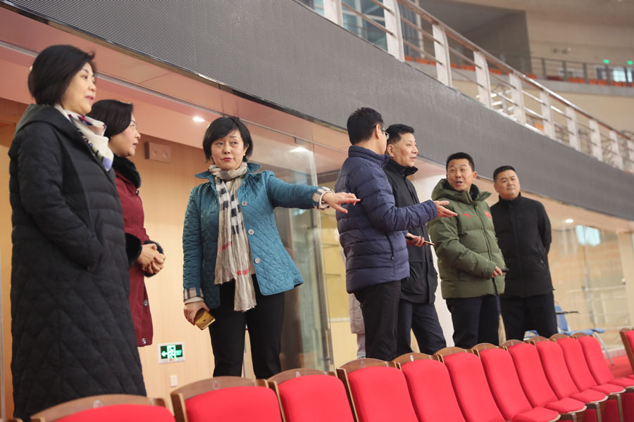 劉誓?？疾煳錆h體育中心 要求加強(qiáng)場館賽后利用(圖4)